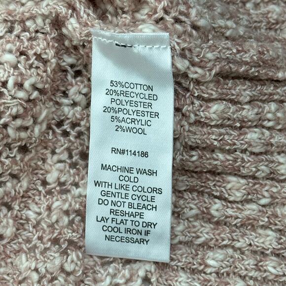 NWT Frye Pale Mauve Open Knit Open Front Long Line Cardigan Womens Size Medium M - Picture 8 of 10